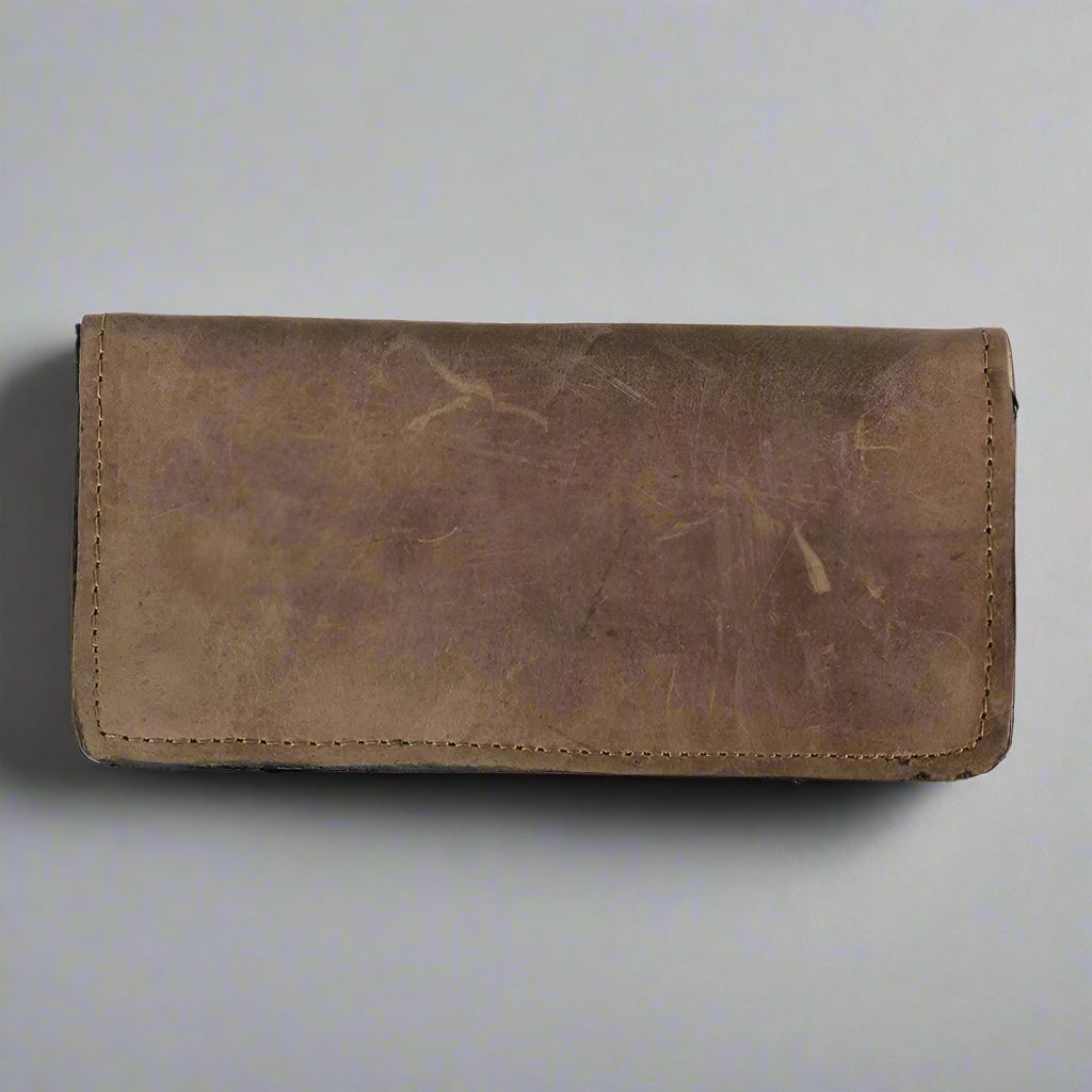 BOL Men's Chrome Plated Bifold Leather Wallet