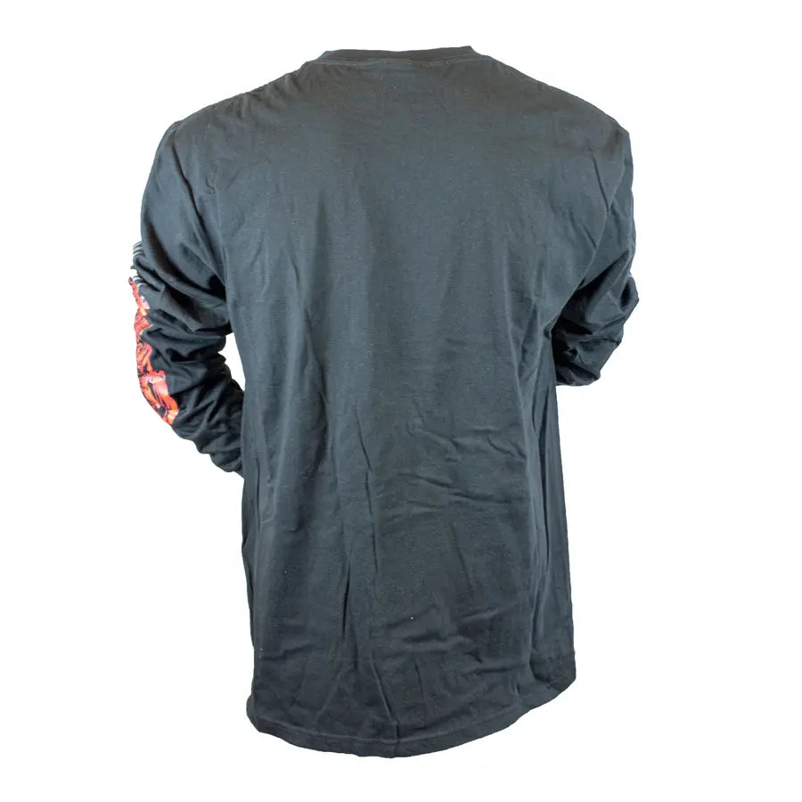 BOL Men's Flaming Bobber Motorcycle Long Sleeve Shirt