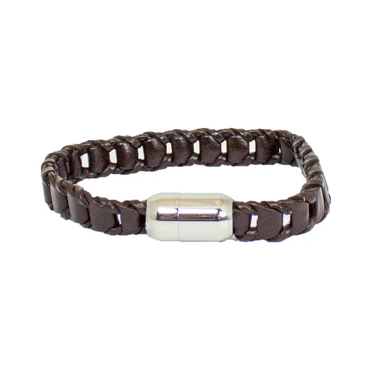 BOL Men's Leather Braided Bracelet