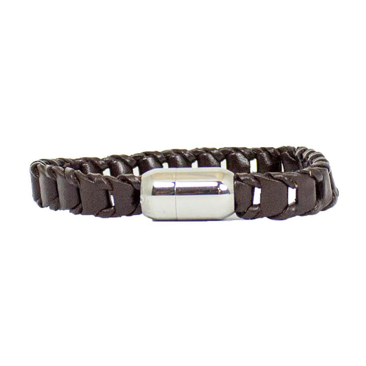 BOL Men's Leather Braided Bracelet
