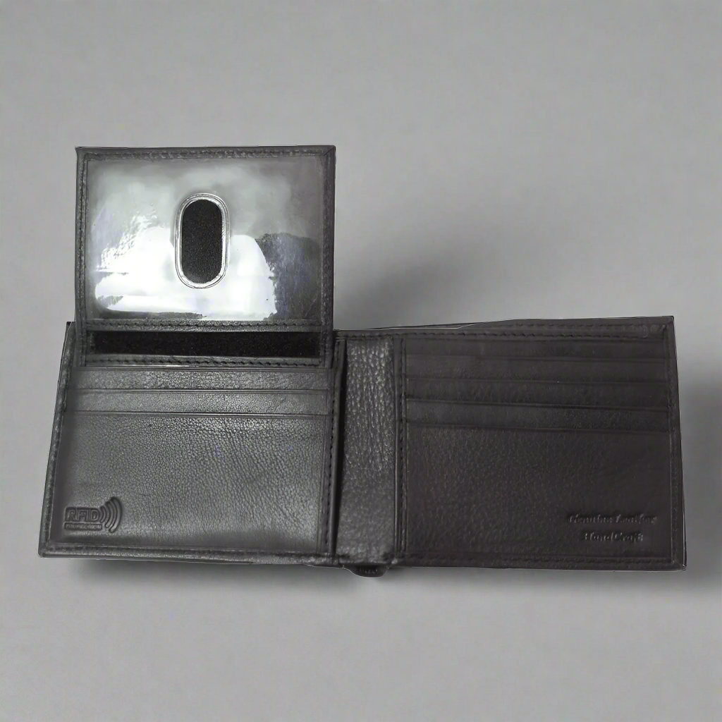 BOL Men's RFID Leather Bifold Wallet