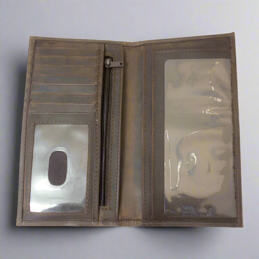 BOL Men's RFID Leather Upright Bifold Wallet