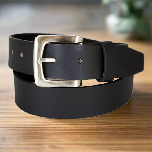 BOL Men's Removable Buckle Smooth Leather Belt