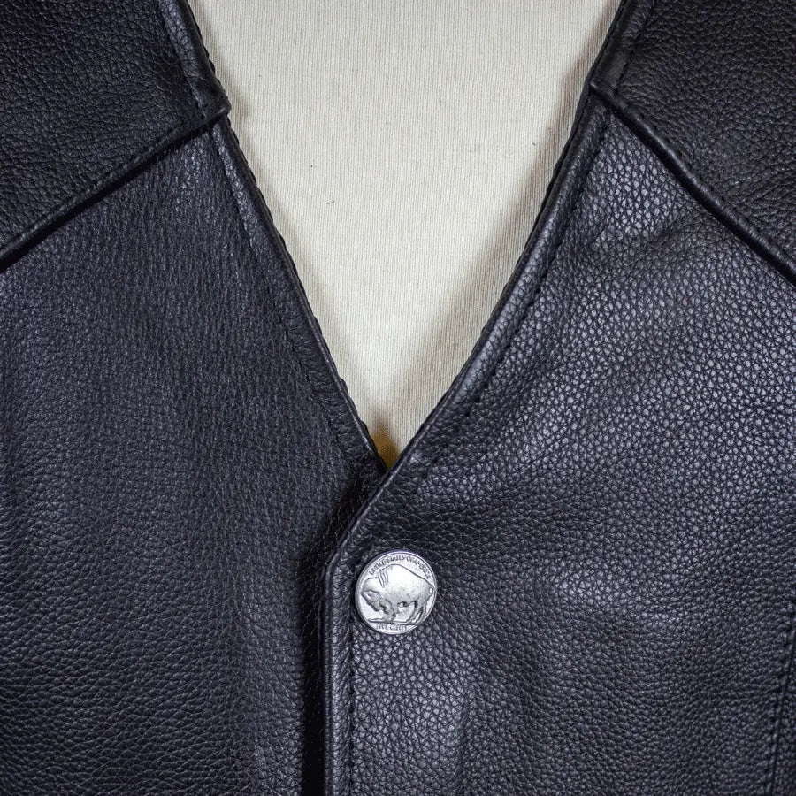 BOL Men's Tall Buffalo Leather Vest