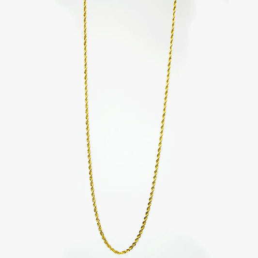 BOL Men's Twisted Gold Stainless Steel Chain Necklace