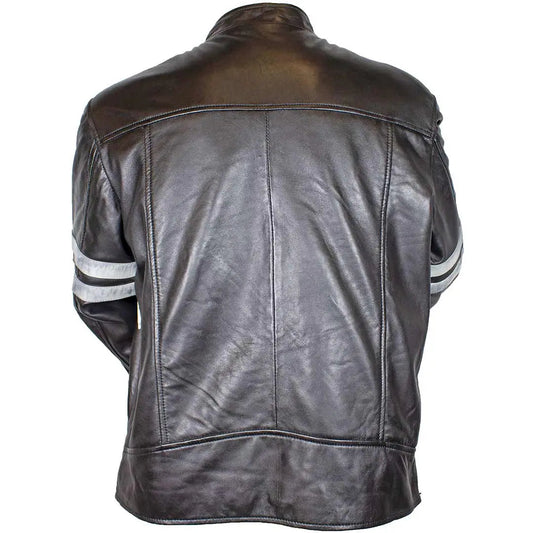 BOL Men's Zip up Lamb Leather Jacket