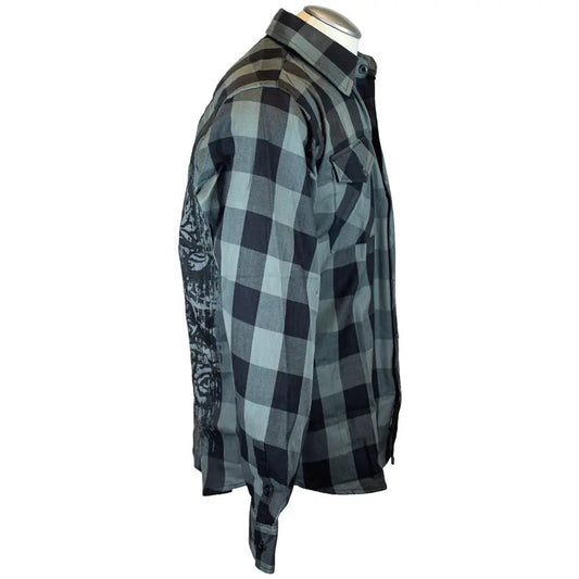 BOL Men's 'Grave Rub' Flannel Long Sleeve Shirt