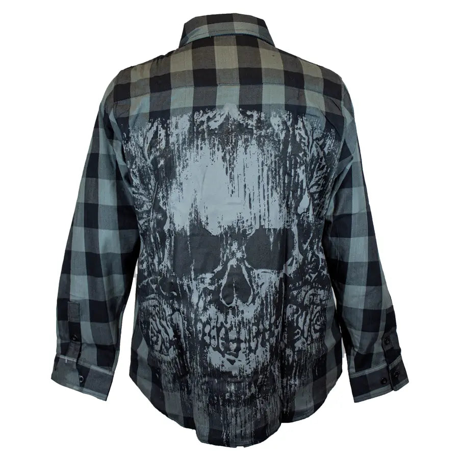 BOL Men's 'Grave Rub' Flannel Long Sleeve Shirt