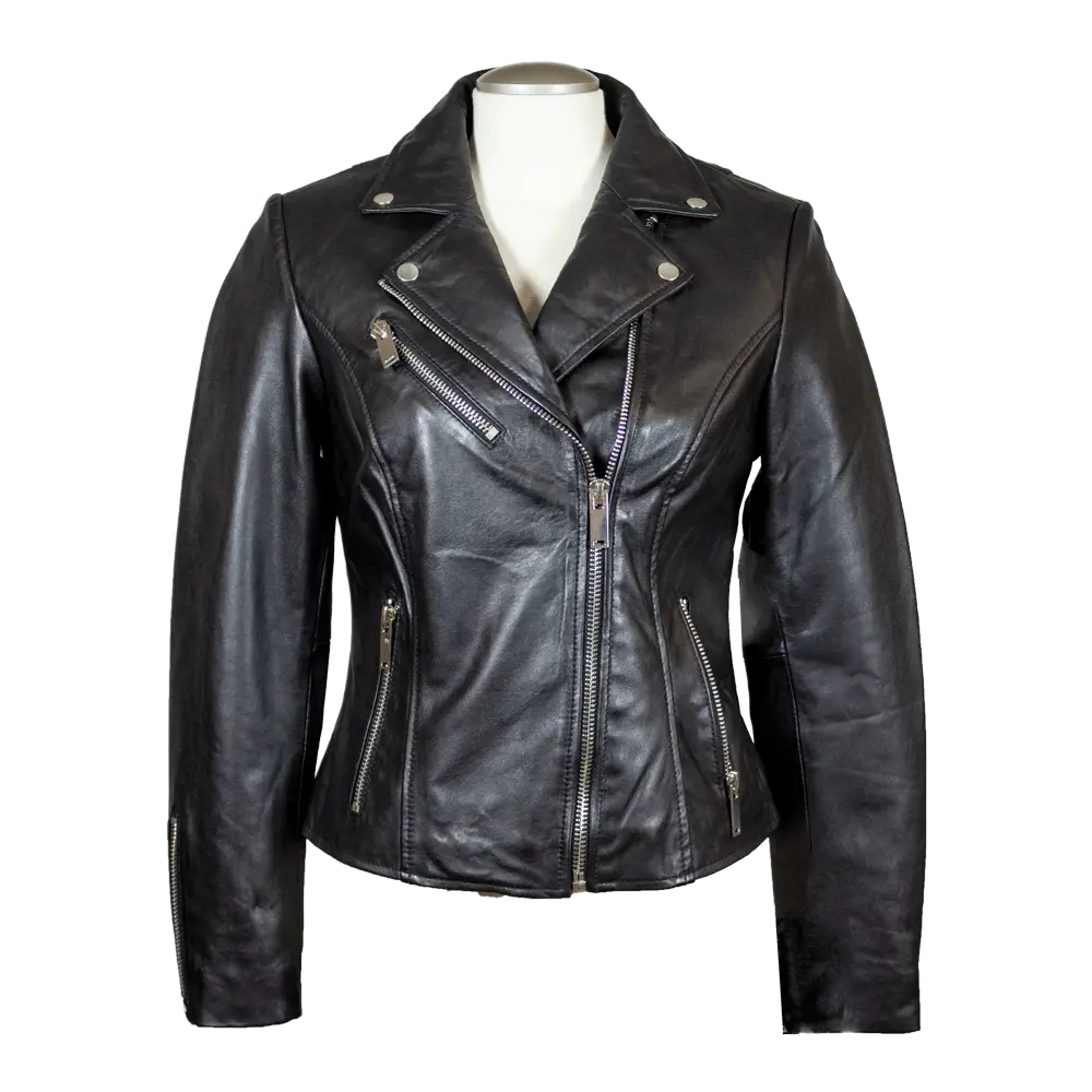 BOL Women's Biker Style Leather Jacket
