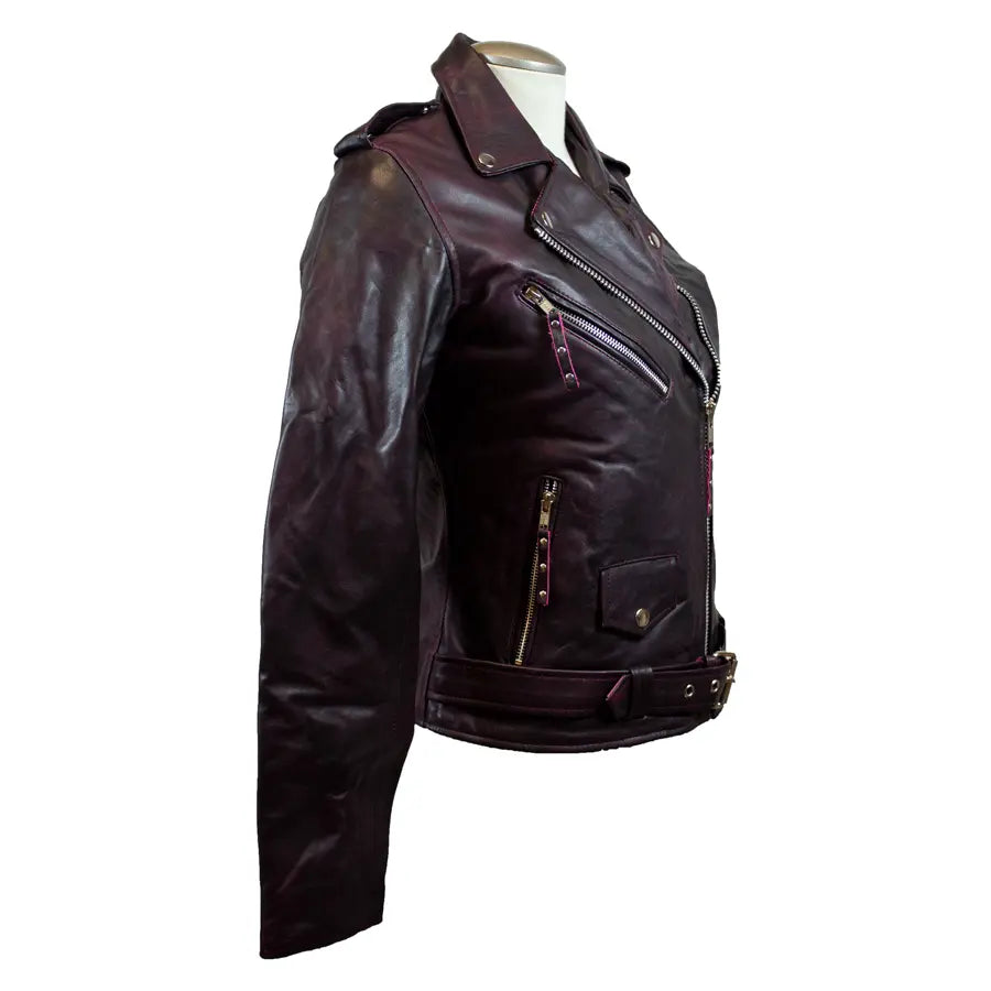 BOL Women's Biker Style Leather Jacket