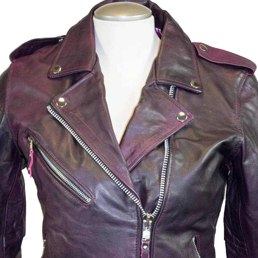 BOL Women's Biker Style Leather Jacket