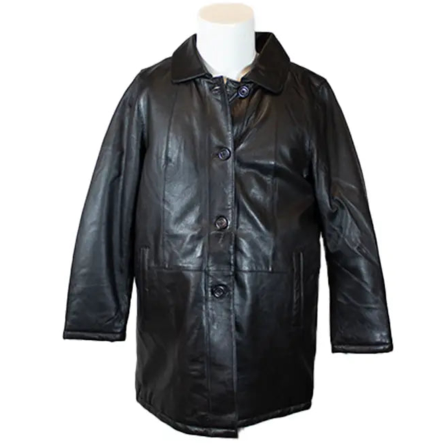 BOL Women's Button Up Leather Jacket