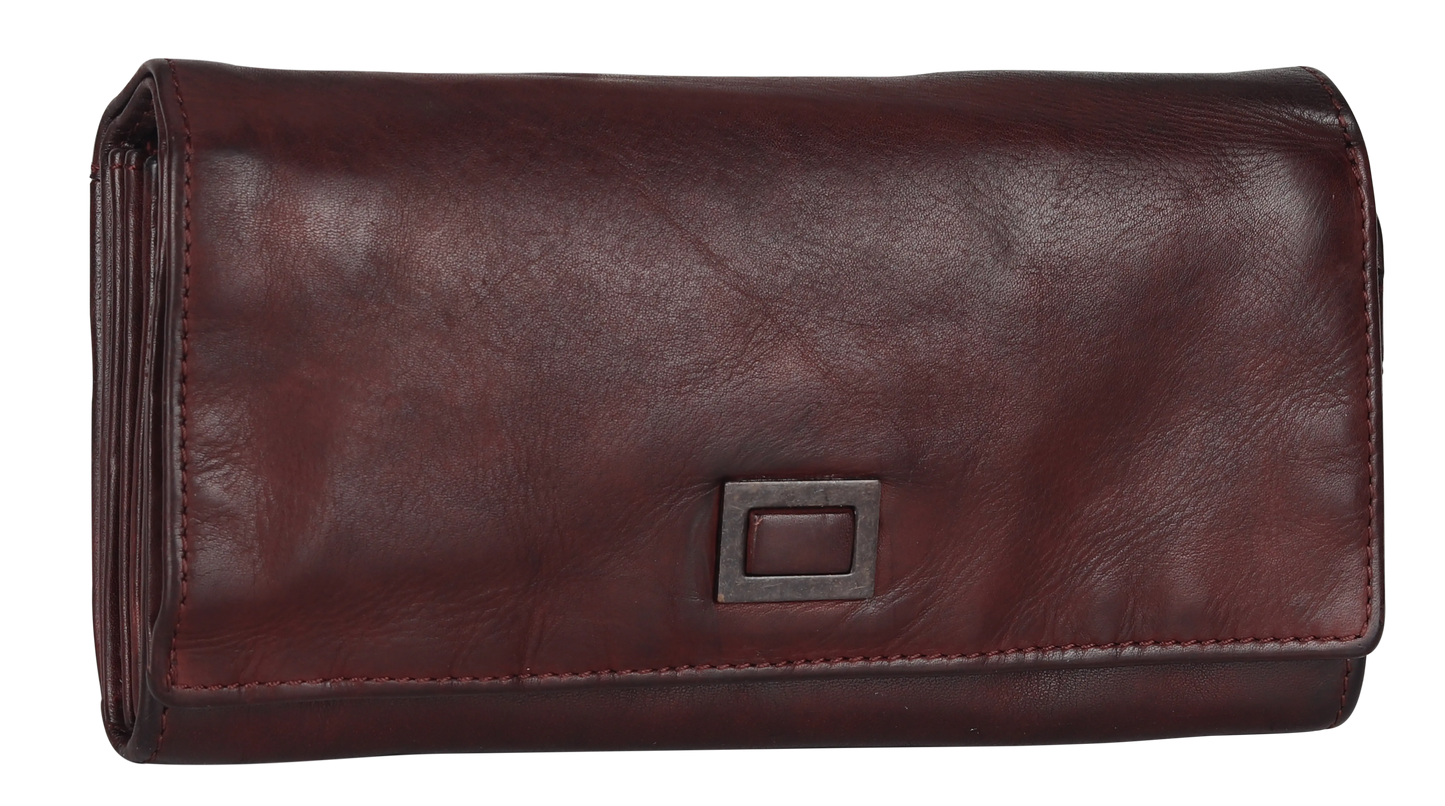 BOL Women's Square Tab Leather Wallet