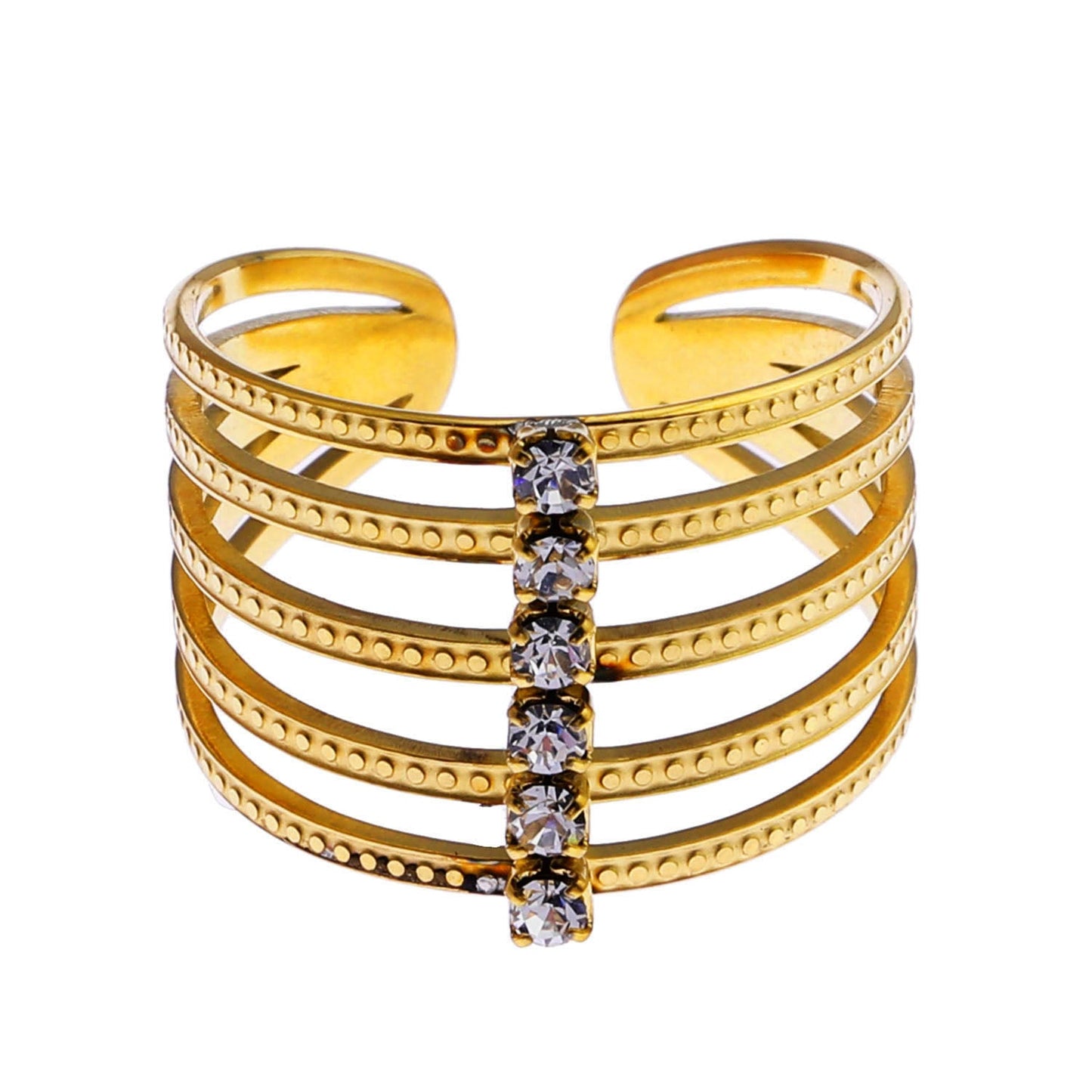 BONDY Multi Stacked Zirconia Ring