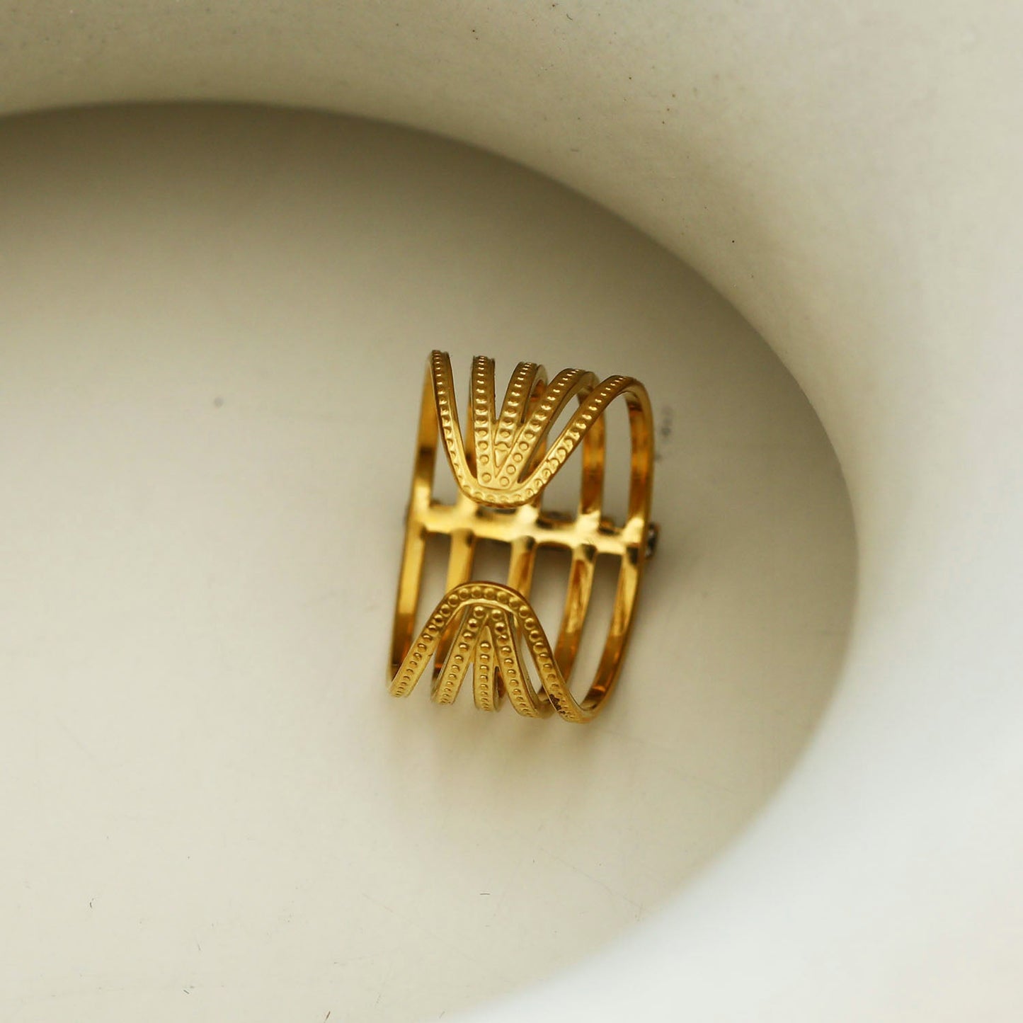 BONDY Multi Stacked Zirconia Ring