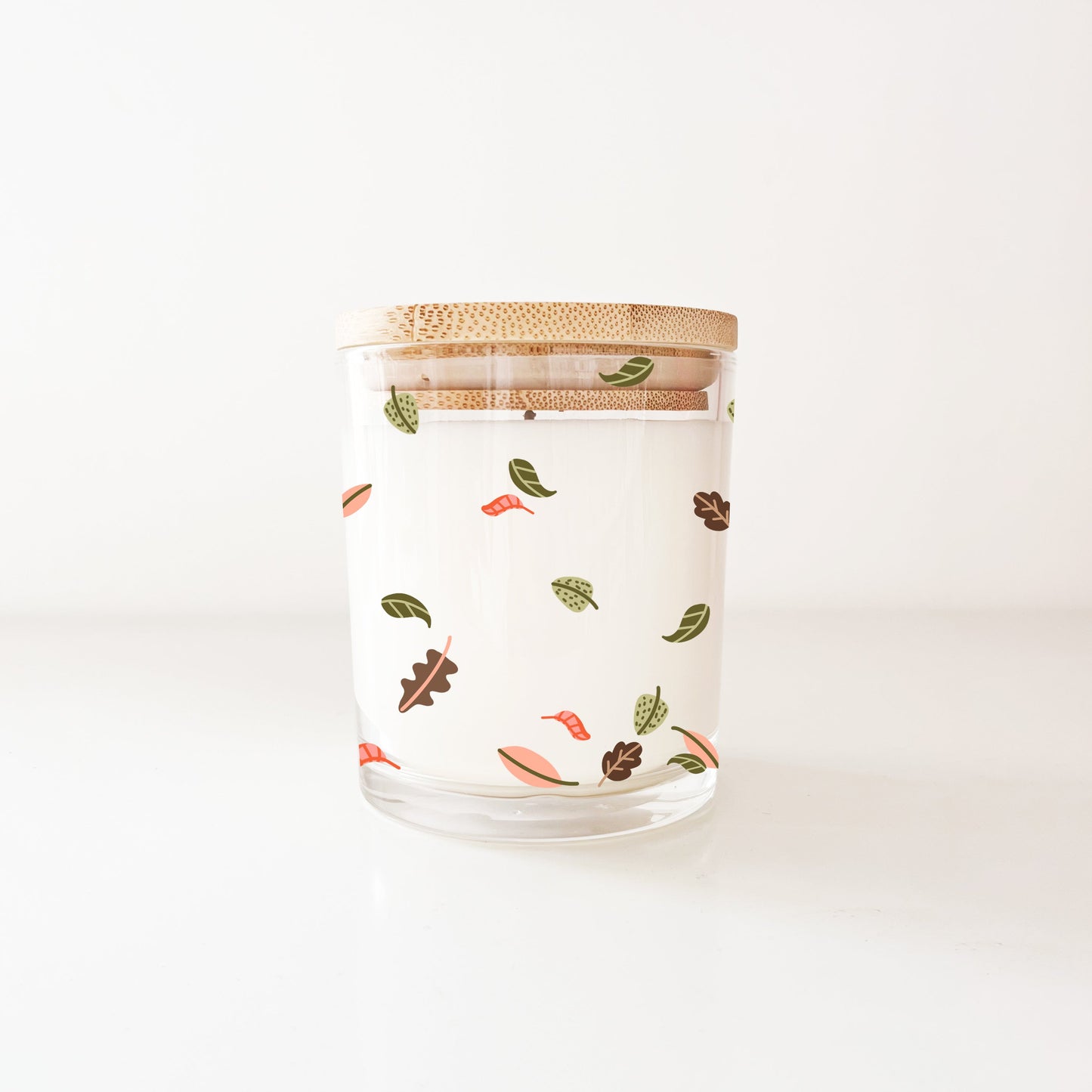 Bougie réutilisable 8oz - Feuilles d'automne