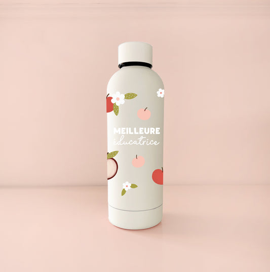 Bouteille isotherme 17oz - crème meilleure éducatrice pommes