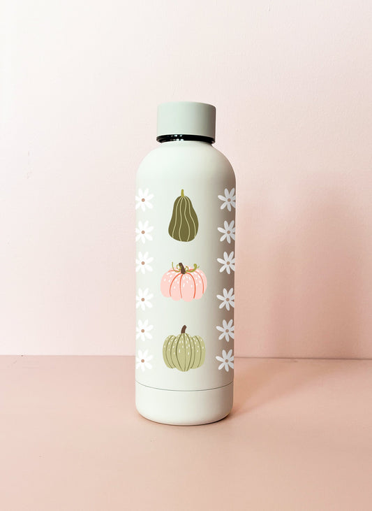 Bouteille en acier inox 17oz - crème Motif automnal