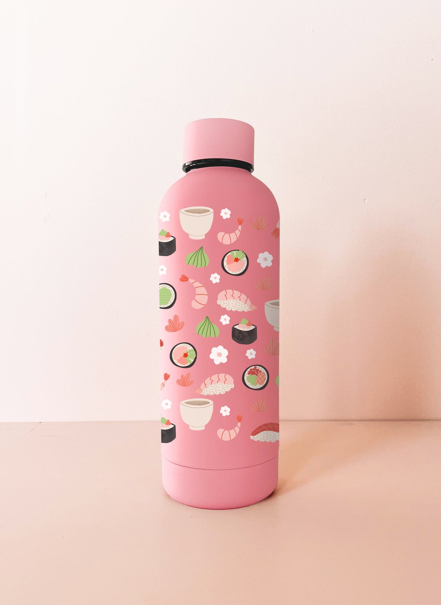 Bouteille en acier inox 17oz - rose framboise Sushis