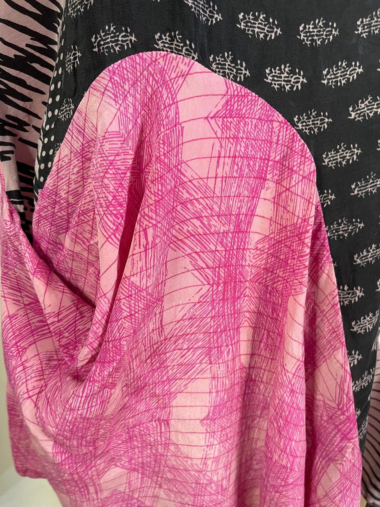 PRC6051 Avatar Pure Silk Self Pocket Tunic Dress