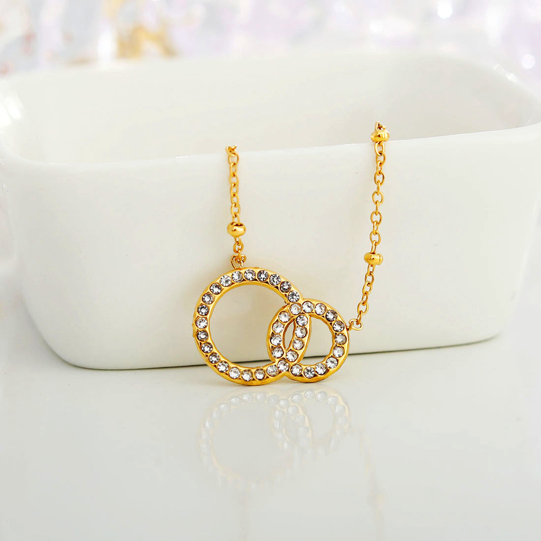 BRIAR Pavé Zirconia Gold Necklace