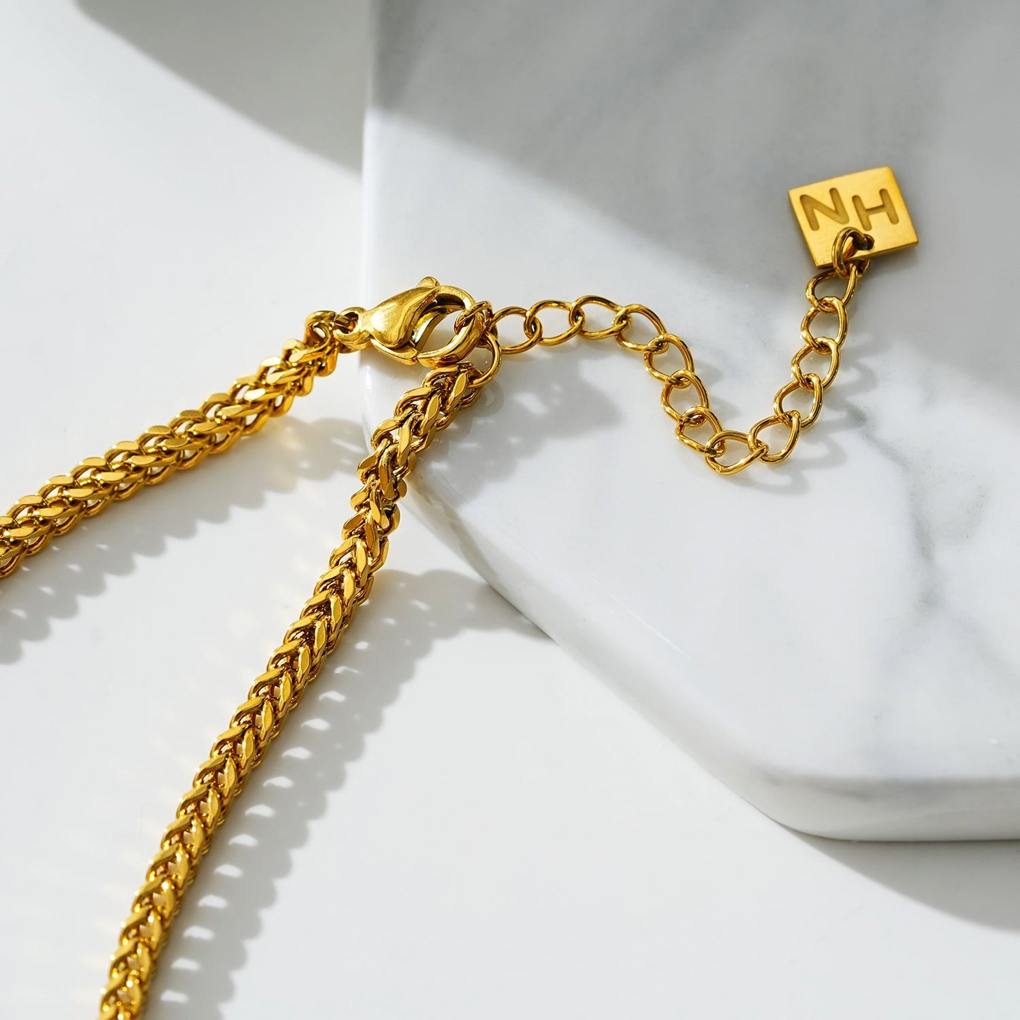 BRIELLA LG: Cuban Link Chain Gold Anklet