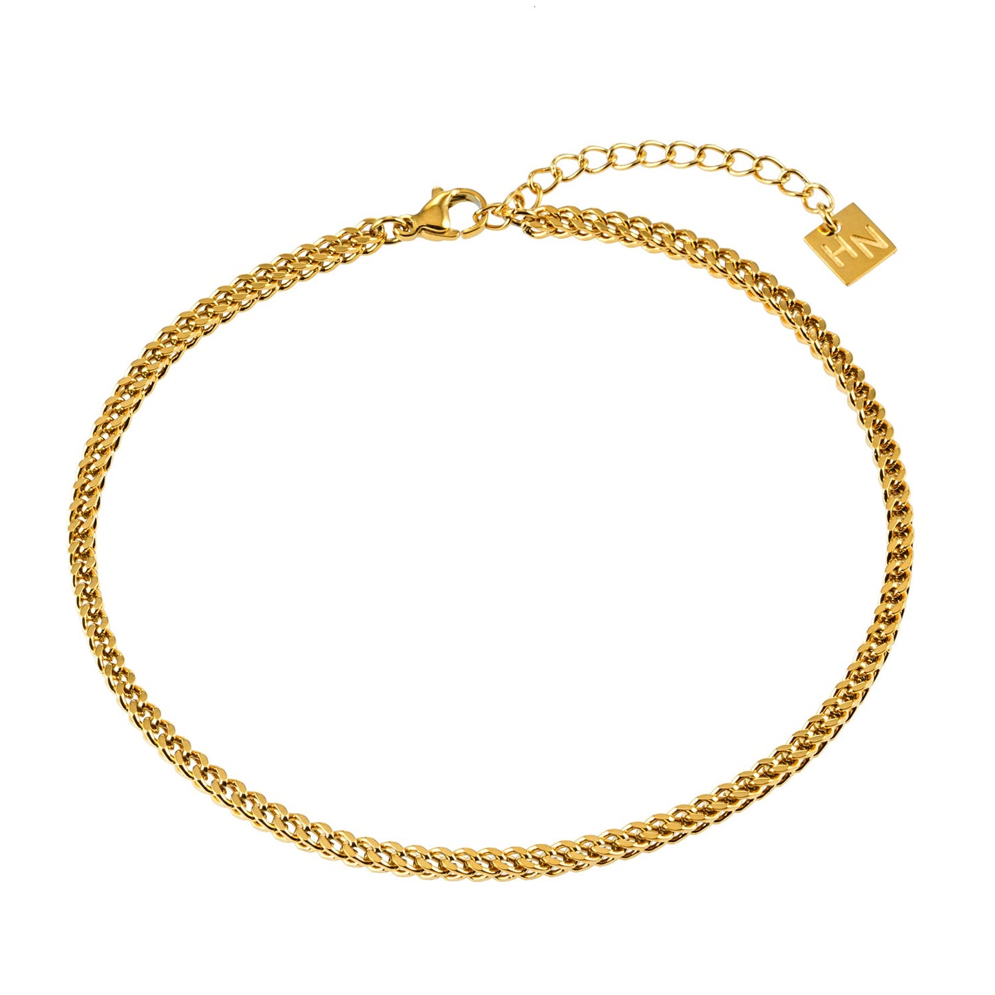 BRIELLA LG: Cuban Link Chain Gold Anklet