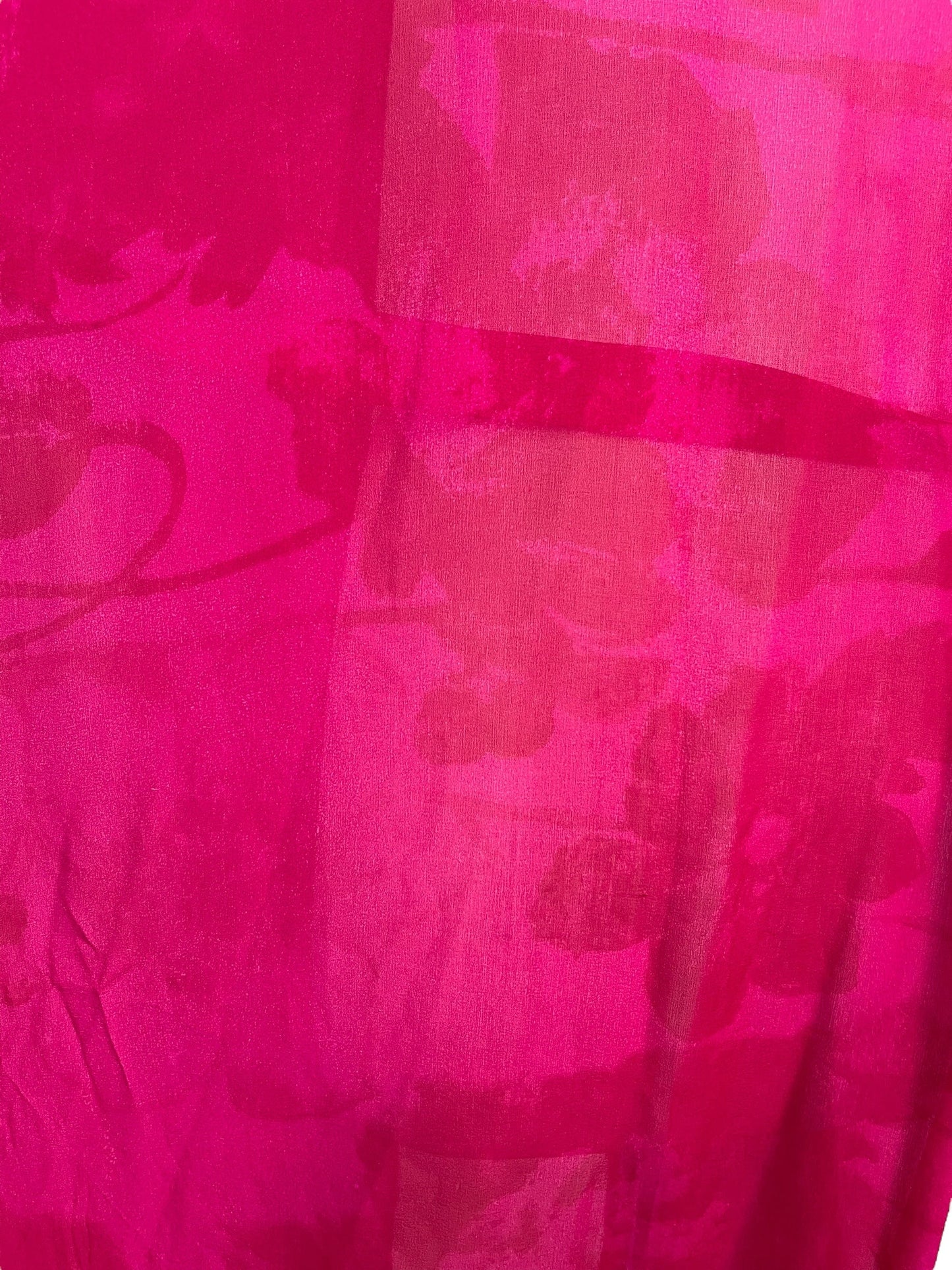 PRG6790 Sheer Avatar Long Pure Silk Kimono Sleeved Duster with Belt