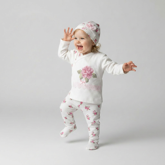 Rosy Rose Newborn 3PC Set