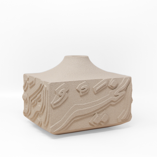 Artisan Calligraphy Base/Candle Holder