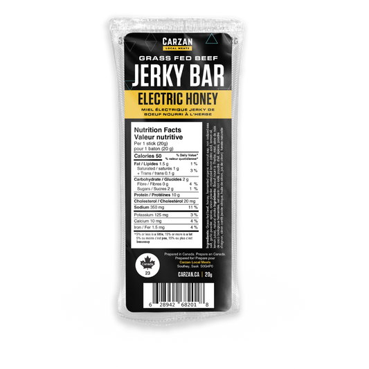 Electric Honey Grass-Fed Beef Jerky Bars