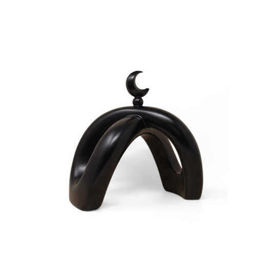 Crescent Knot Sculpture: Black