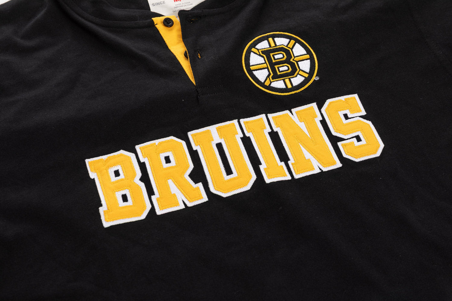 Boston Bruins Long Sleeve Henley