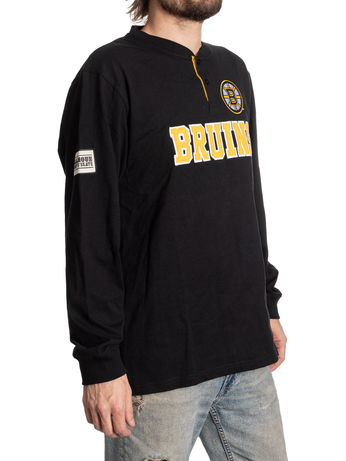 Boston Bruins Long Sleeve Henley