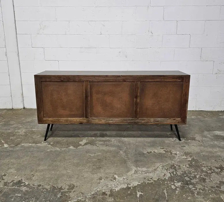 Buffet Scandinave en bois d'acacia brun foncé