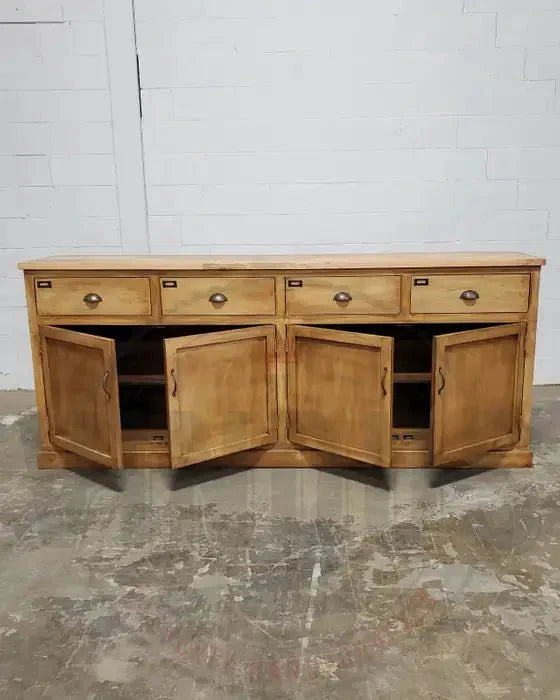 Buffet campagnard en bois de manguier fini patine naturel