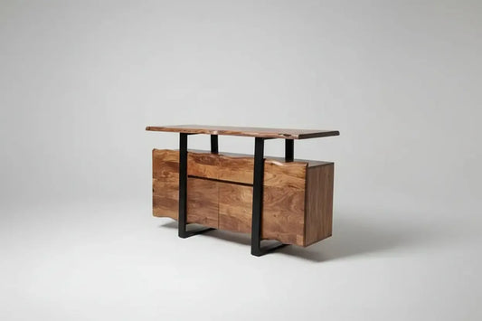 Buffet en bois d'Acacia live edge