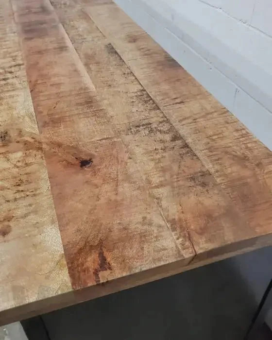 Buffet industriel en bois de manguier 4 portes bois et acier