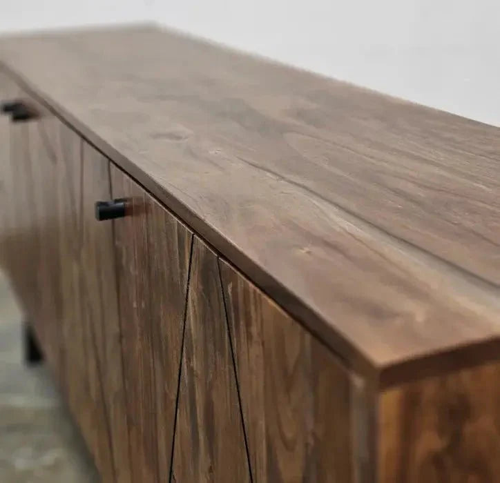 Buffet style Mid-Century en bois D'Acacia