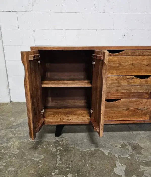 Buffet style Rétro en bois d'Acacia massif