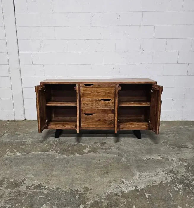 Buffet style Rétro en bois d'Acacia massif