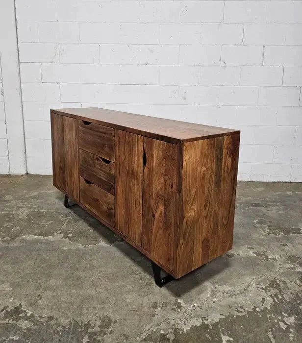 Buffet style Rétro en bois d'Acacia massif