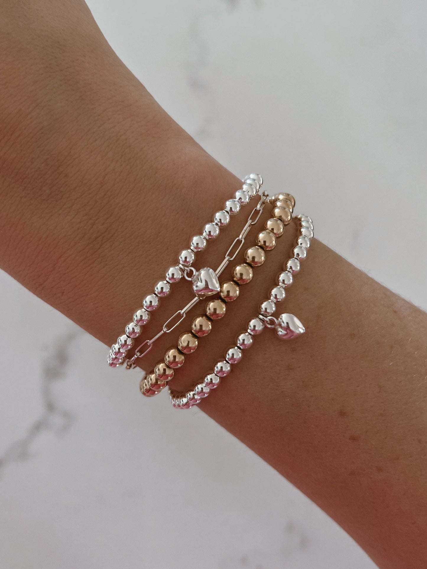 4mm Sterling Silver Amore Bracelet