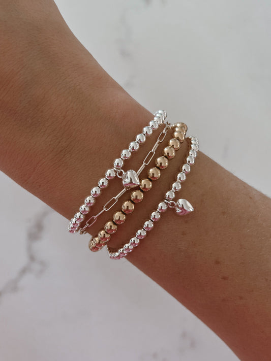 4mm Sterling Silver Amore Bracelet