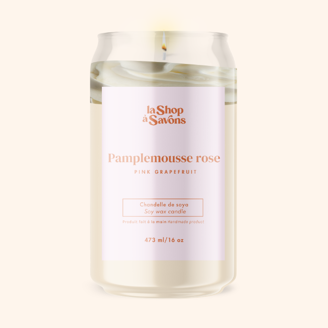 Chandelle de soya 16 oz - Pamplemousse rose