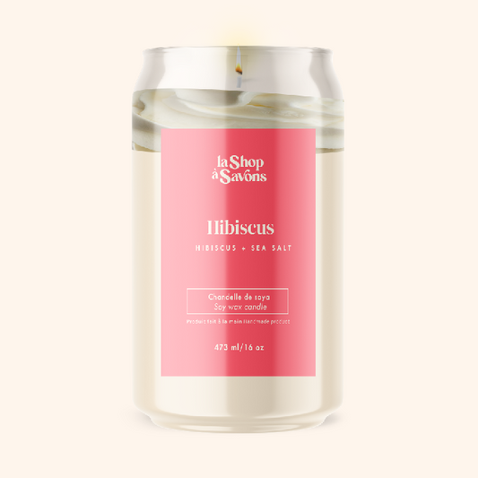 Chandelle de soya 16 oz - Hibiscus marin