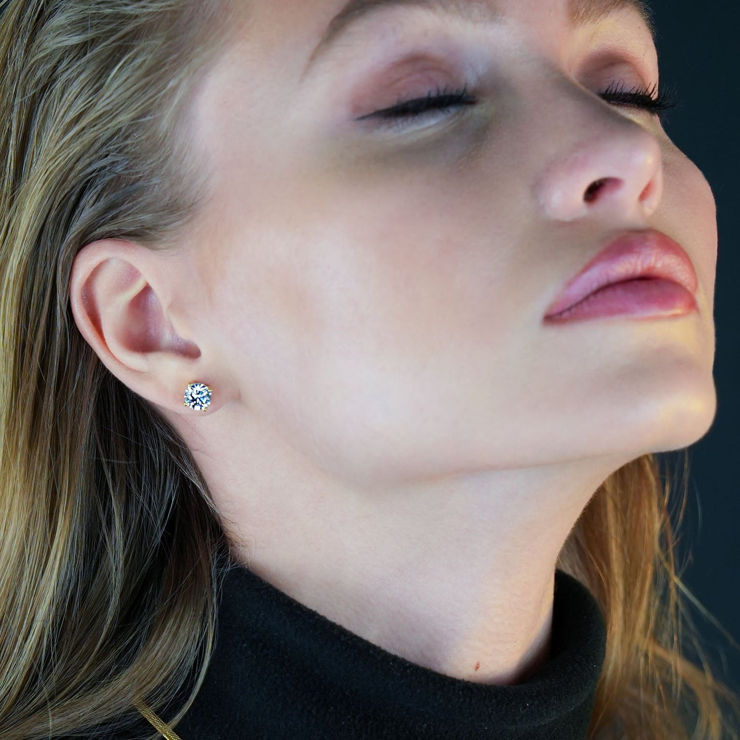 CODI Gold: Moissanite (Diamond Alternative) Essential Daily Studs