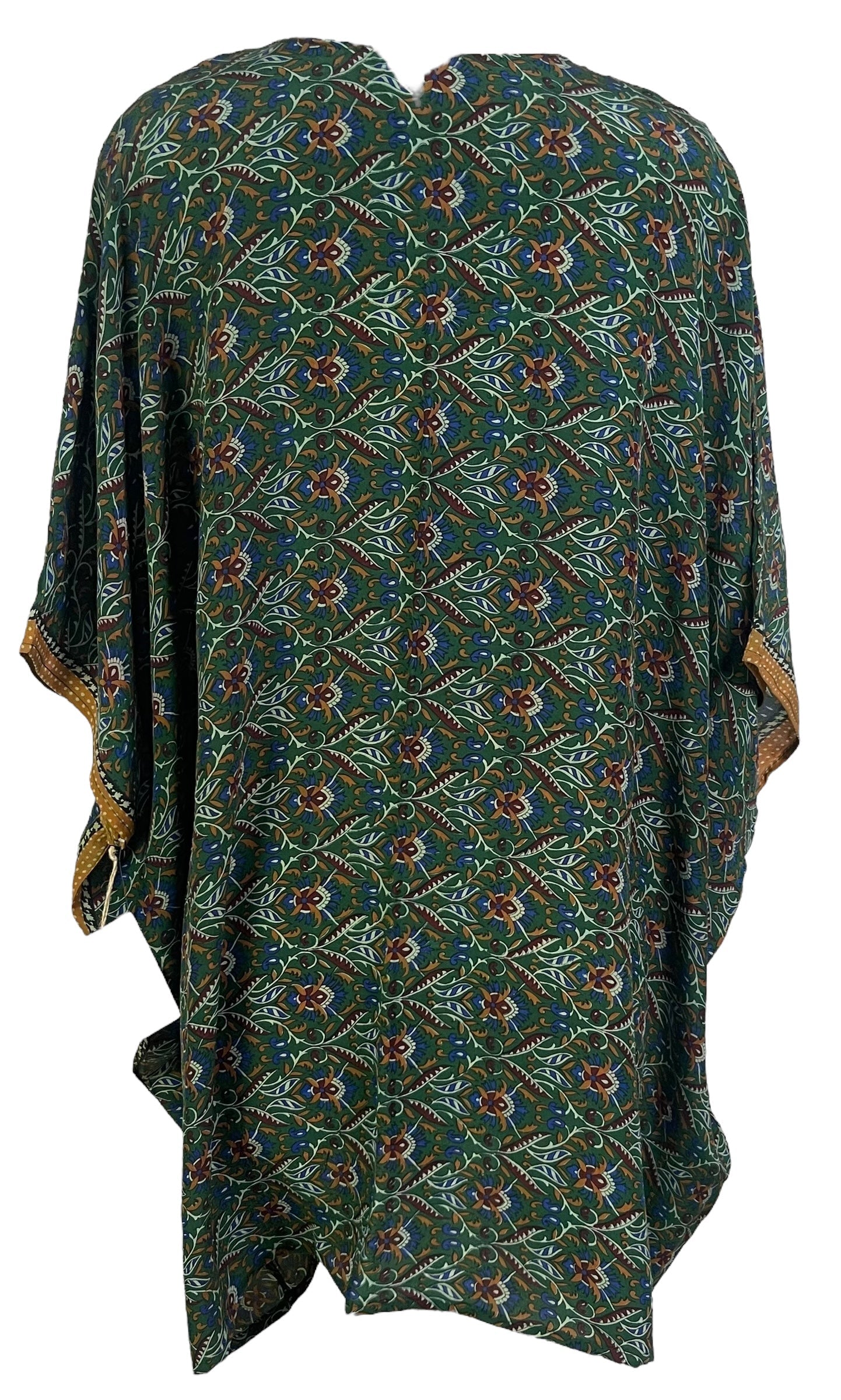 PRC7156 Avatar Pure Silk Short Kaftan Tunic without Slits