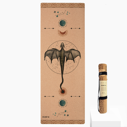 Flying Dragon Cork Yoga Mat | 4.5MM