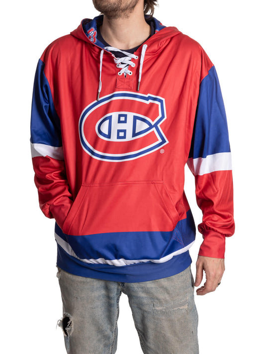 Montreal Canadiens Hockey Lace Hoodie